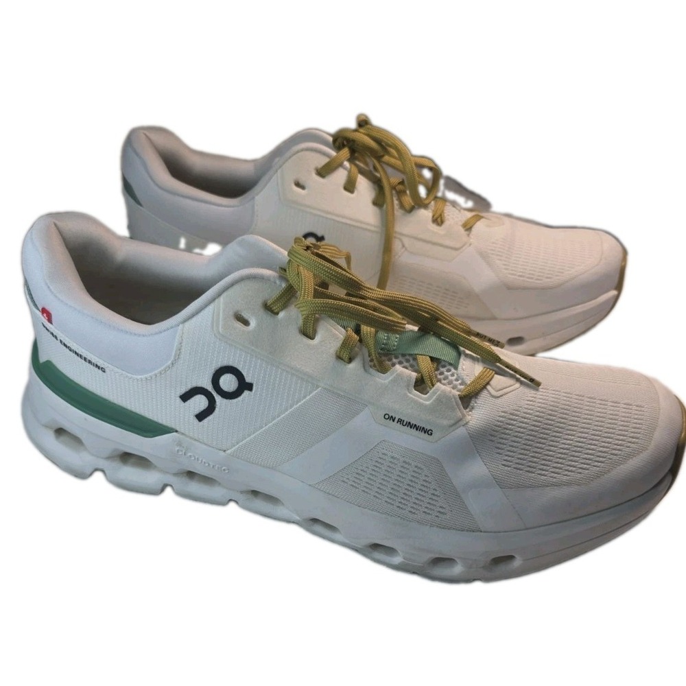 On Running Cloudrunner 2 White Green Men's 12.5 3ME10144433 Mint